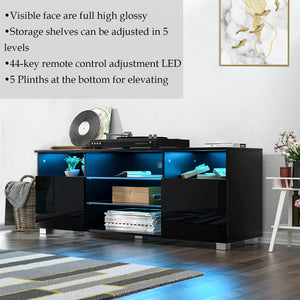 LED TV Stand with Storage Drawers & Shelves