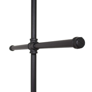 Industrial Pipe 4-Way Clothing Rack