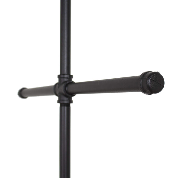 Industrial Pipe 4-Way Clothing Rack
