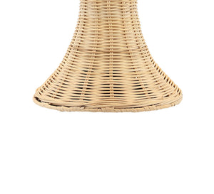 Bohemian Rustic Rattan LED Table Lamp 22"