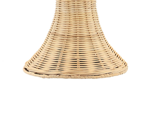Bohemian Rustic Rattan LED Table Lamp 22"