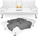 Convertible Futon Sofa Bed with Removable Armrests