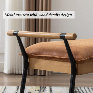 Rectangle Ottoman Bench with Arms