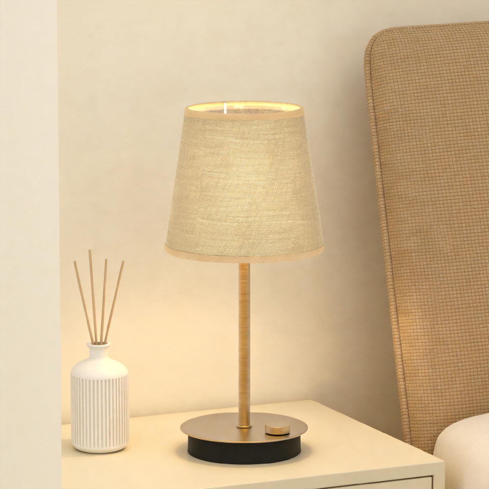 MEORA Rechargeable Cordless Table Lamp, 2 Pack Brass 3600mAh Battery Operated Lamp, 2700K Warm Light, Stepless Dimming for Bedroom, Dining Room, Living Room