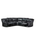 Reclining Sectional Sofa with Cup Holders & Storage