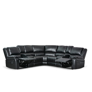 Reclining Sectional Sofa with Cup Holders & Storage