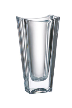 Clear Crystalline Glass Trumpet Vase