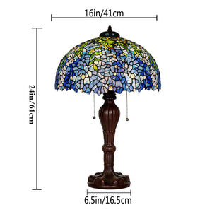 Tiffany Style Purple Wisteria Table Lamp