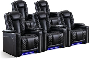 Electric Power Recliner Chair with USB Ports & Cup Holders