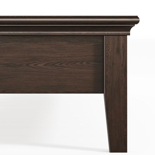 Queen Size Bed Frame with Fluted Headboard