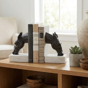 Horse Head Bookends, Set of 2