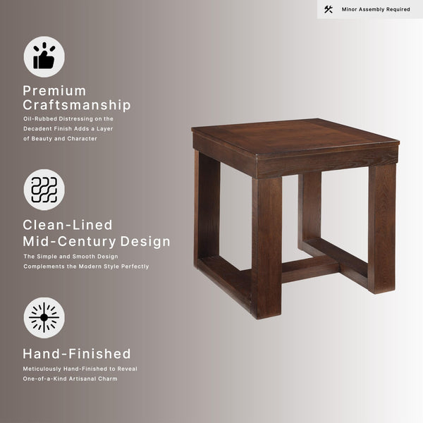 Mid-Century Square End Table