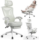 Ergonomic Office Chair with Footrest & Reclining Mesh Back