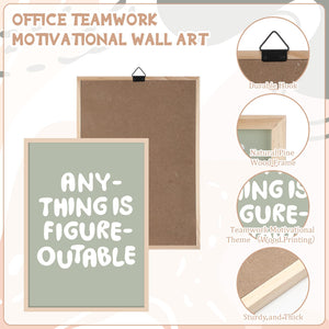 Wooden Motivational Wall Art Set of 8