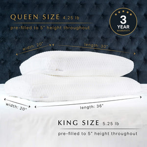 Adjustable Memory Foam Bed Pillow – Neck & Shoulder Support