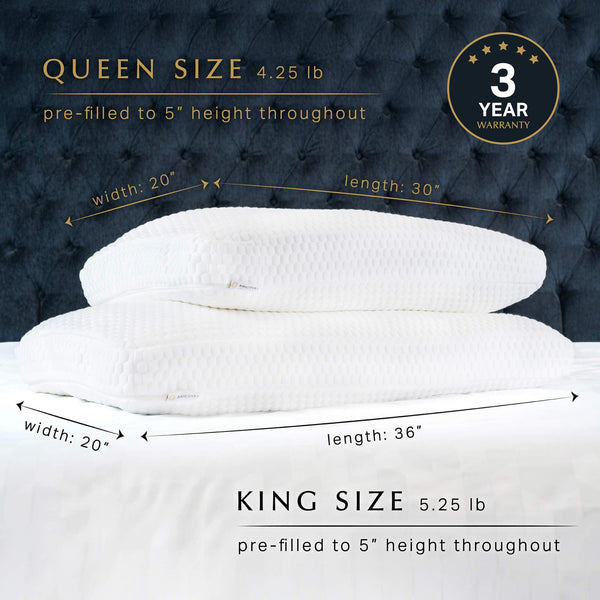 Adjustable Memory Foam Bed Pillow – Neck & Shoulder Support