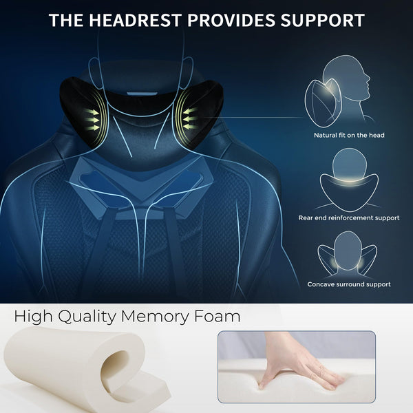 Ergonomic Gaming Chair with Mesh Back & Lumbar Support