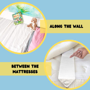 Bed Wedge Gap Filler Pillow for Headboard & Mattress