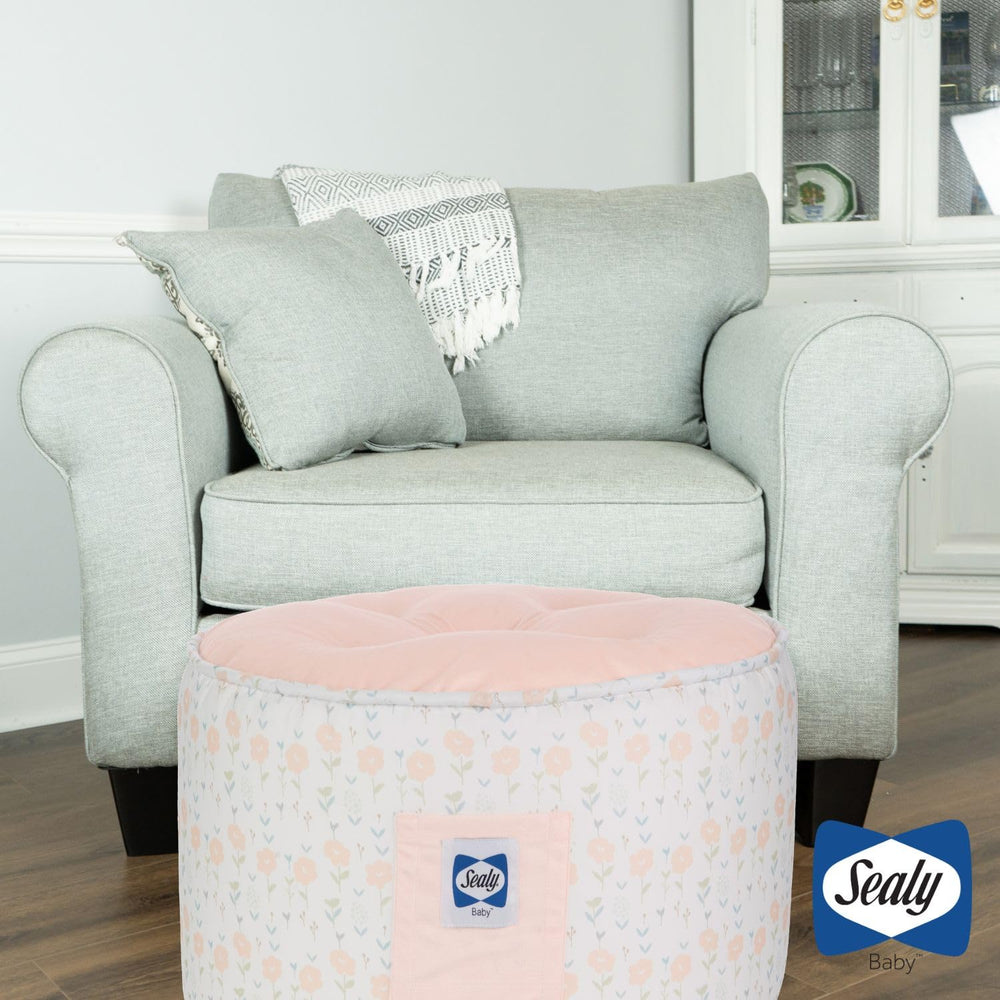 Kids Toddler Pouf Ottoman – Soft Round Seating