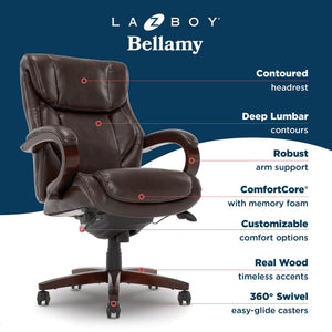 Executive Office Chair with Memory Foam & Faux Leather
