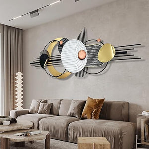 Metal Wall Sculpture Set – Large Abstract Geometric Wall Art