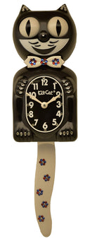 Black Animated Cat Wall Clock