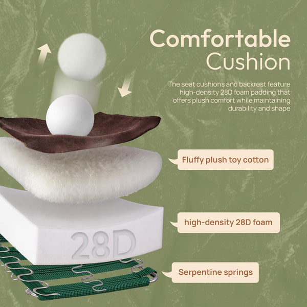 Convertible Sofa Bed with USB Ports & Cup Holders