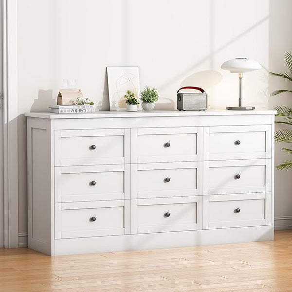 6-Drawer Tall Dresser with Metal Rails & Anti-Tip Kit