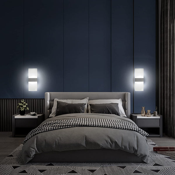 Modern LED Wall Sconce – Hardwired Up Down Light