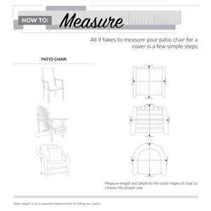 Deep Seated Patio Lounge Chair Cover 2-Pack