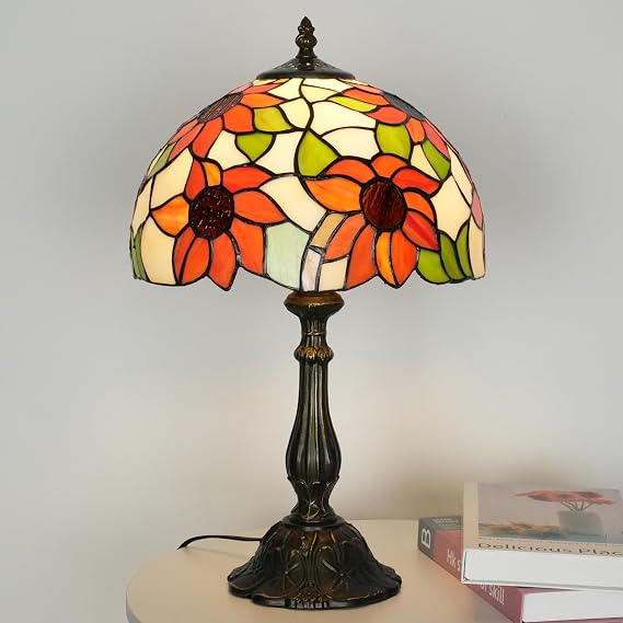Sunflower Tiffany Style Stained Glass Table Lamp