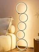 Arc Floor Lamp with Remote Control – Dimmable LED Standing Lamp
