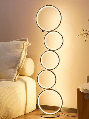 Arc Floor Lamp with Remote Control – Dimmable LED Standing Lamp