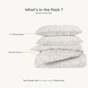 Kids Organic Cotton Duvet Cover Set – Reversible, Soft & Breathable