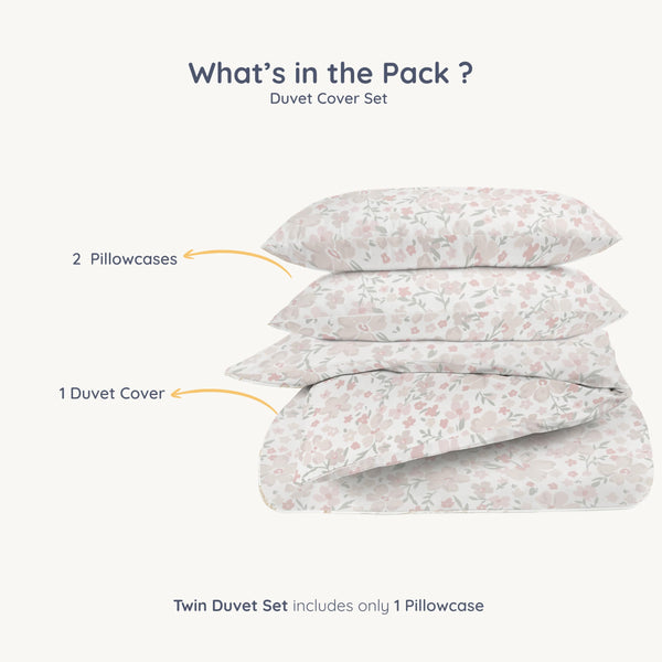 Kids Organic Cotton Duvet Cover Set – Reversible, Soft & Breathable