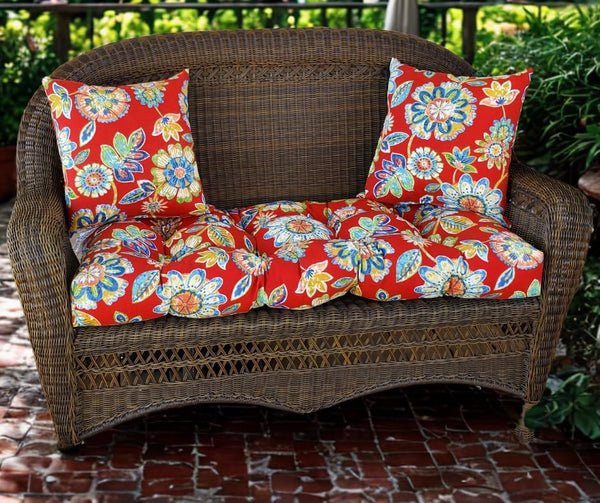 Outdoor Square Throw Pillows Set of 2 – 24x24 All-Weather Spun Polyester