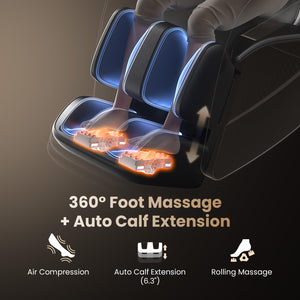 4D Full Body Massage Chair – Zero Gravity SL-Track Recliner