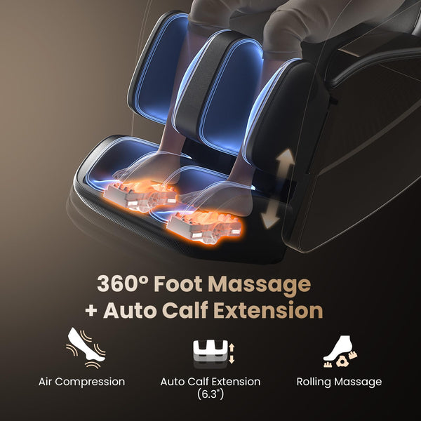 4D Full Body Massage Chair – Zero Gravity SL-Track Recliner