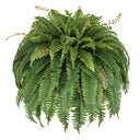 Artificial Boston Fern – 128 Fronds Large Hanging Plant, 56 Inch