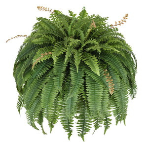 Artificial Boston Fern – 128 Fronds Large Hanging Plant, 56 Inch