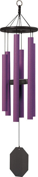 36" Morning Glory Wind Chime - Purple