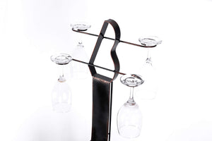 Guitar-Shaped Wine Bottle Holder & Rack