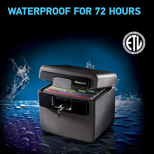 Fireproof Waterproof Key Lock File Safe Box
