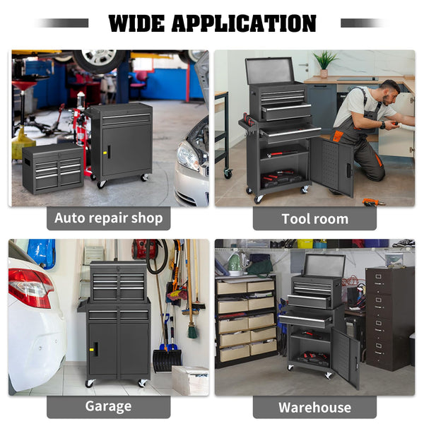 4-Drawer Rolling Tool Chest with Wheels & Lock