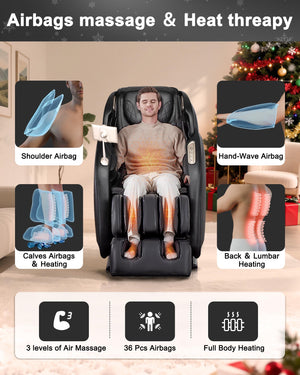 Full Body Massage Chair with SL Track & Zero Gravity