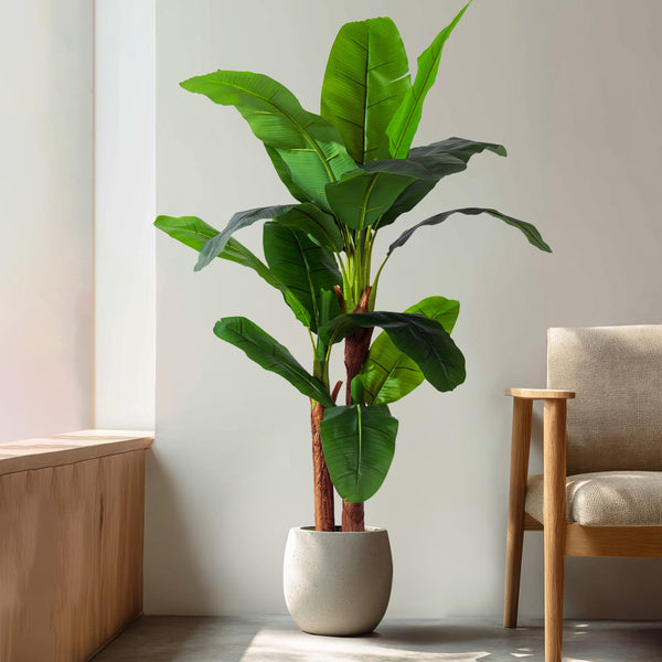 Artificial Banana Tree – Tall Faux Tropical Palm Plant