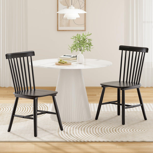 Windsor Spindle Back Dining Chairs (Set of 4)