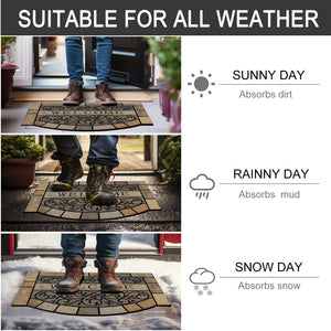 Rubber Outdoor Doormat with Non-Slip Backing