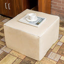 Outdoor Square Foam Ottoman Pouf Footrest 20x20x14