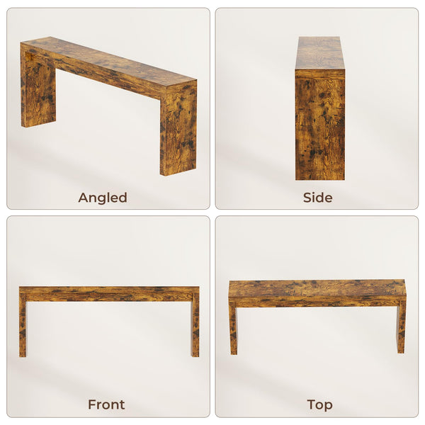 Extra Long Farmhouse Console Table 70.9 Inch